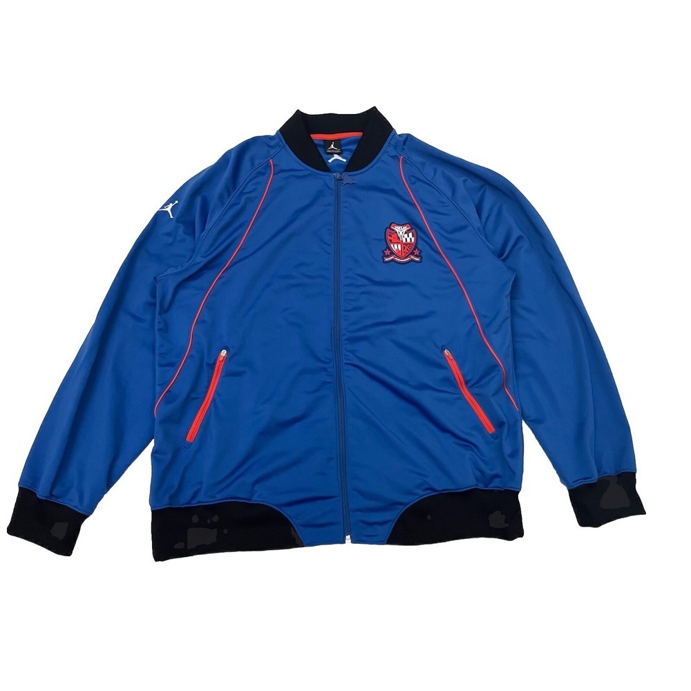 Jordan Carmelo Anthony Melo Full Zip Track Jacket XL Blue Orange Knicks Brooklyn